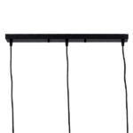 GloboStar® LITTLE MAN 00980 Μοντέρνο Κρεμαστό Φωτιστικό Φιγούρα Τρίφωτο 3 x E27 IP20 Μαύρο Μέταλλο - Μ70 x Π10 x Υ105cm - Image 5