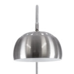 GloboStar® PRAGUE 00989 Μοντέρνο Επιδαπέδιο Φωτιστικό Μονόφωτο 1 x E27 IP20 Ασημί Μέταλλο με Μαύρο Μάρμαρο - Μ90 x Π29.5 x Υ180cm - Image 6