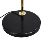GloboStar® PRAGUE 00991 Μοντέρνο Επιδαπέδιο Φωτιστικό Μονόφωτο 1 x E27 IP20 Χρυσό Μέταλλο με Μαύρο Μάρμαρο - Μ90 x Π29.5 x Υ180cm - Image 11