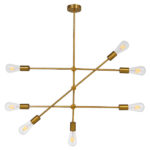 GloboStar® ESTHER 00993 Μοντέρνο Φωτιστικό Οροφής Πλέγμα Πολύφωτο 7 x E27 IP20 Χρυσό Μέταλλο - Μ75 x Π75 x Υ88cm - Image 5