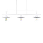 GloboStar® REGAL 01010 Vintage Φωτιστικό Οροφής Ράγα Τρίφωτο 3 x E27 IP20 Λευκό Μέταλλο - Μ110 x Π26 x Υ75cm - Image 6
