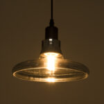 GloboStar® FEMINE 01011 Μοντέρνο Κρεμαστό Φωτιστικό Καμπάνα Σετ Πολύφωτο 4 x E27 IP20 Διάφανο Γυαλί με Μαύρο Μέταλλο - Μ70 x Π70 x Y24.5cm - Image 5