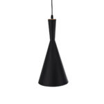 GloboStar® SHANGHAI 01025-C Μοντέρνο Κρεμαστό Φωτιστικό Καμπάνα Μονόφωτο 1 x E27 IP20 Μαύρο & Χρυσό Μέταλλο - Μ19 x Π19 x Υ38cm - Image 7