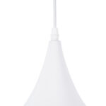 GloboStar® SHANGHAI 01026-A Μοντέρνο Κρεμαστό Φωτιστικό Καμπάνα Μονόφωτο 1 x E27 IP20 Λευκό & Χρυσό Μέταλλο - Μ25 x Π25 x Υ30cm - Image 7