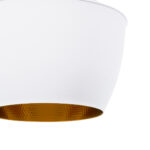 GloboStar® SHANGHAI 01026 Μοντέρνο Κρεμαστό Φωτιστικό Καμπάνα Σετ Τρίφωτο 3 x E27 IP20 Λευκό & Χρυσό Μέταλλο - Μ79.5 x Π79.5 x Υ38cm - Image 11