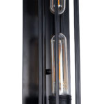 GloboStar® TUBULAR 01033 Vintage Επιτοίχιο Φωτιστικό Απλίκα Δίφωτο 2 x E27 IP20 Μαύρο Μέταλλο - Μ10 x Π10 x Υ47cm - Image 6