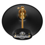 GloboStar® MINIMALL 01039 Vintage Επιτοίχιο Φωτιστικό Απλίκα Μονόφωτο 1 x E27 IP20 Μαύρο & Χρυσό Μέταλλο - Μ22 x Π39 x Υ18cm - Image 7