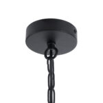 GloboStar® LIMA 01040 Vintage Κρεμαστό Φωτιστικό Ανάρτηση Μονόφωτο 1 x E27 IP20 Μαύρο Μέταλλο - Μ17 x Π14 x Υ26cm - Image 9