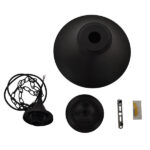 GloboStar® CLOCHER 01041 Vintage Κρεμαστό Φωτιστικό Καμπάνα Μονόφωτο 1 x E27 IP20 Μαύρο Μέταλλο - Μ29 x Π29 x Υ34cm - Image 10