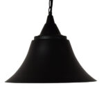 GloboStar® CLOCHER 01041 Vintage Κρεμαστό Φωτιστικό Καμπάνα Μονόφωτο 1 x E27 IP20 Μαύρο Μέταλλο - Μ29 x Π29 x Υ34cm - Image 5