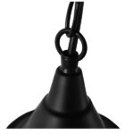 GloboStar® CLOCHER 01041 Vintage Κρεμαστό Φωτιστικό Καμπάνα Μονόφωτο 1 x E27 IP20 Μαύρο Μέταλλο - Μ29 x Π29 x Υ34cm - Image 8