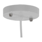 GloboStar® RAY 01043 Vintage Κρεμαστό Φωτιστικό Καμπάνα Μονόφωτο 1 x E27 IP20 Λευκό Μέταλλο - Μ36 x Π36 x Υ25cm - Image 6