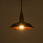 GloboStar® RAY 01047 Vintage Κρεμαστό Φωτιστικό Καμπάνα Μονόφωτο 1 x E27 IP20 Χάλκινο Μέταλλο - Μ26 x Π26 x Υ25cm - Image 2