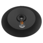 GloboStar® RAY 01049 Vintage Κρεμαστό Φωτιστικό Καμπάνα Μονόφωτο 1 x E27 IP20 Μαύρο Μέταλλο - Μ36 x Π36 x Υ25cm - Image 5