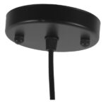 GloboStar® RAY 01049 Vintage Κρεμαστό Φωτιστικό Καμπάνα Μονόφωτο 1 x E27 IP20 Μαύρο Μέταλλο - Μ36 x Π36 x Υ25cm - Image 6
