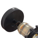 GloboStar® CATEL 01056 Vintage Επιτοίχιο Φωτιστικό Απλίκα Μονόφωτο 1 x E27 IP20 Μαύρο & Μπρούτζινο Μέταλλο - Μ12 x Π15 x Υ32cm - Image 8