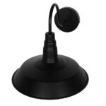 GloboStar® SORD 01065 Vintage Επιτοίχιο Φωτιστικό Απλίκα Μονόφωτο 1 x E27 IP20 Μαύρο Μέταλλο Μ26 x Π37 x Υ32cm - Image 4
