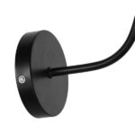 GloboStar® SORD 01065 Vintage Επιτοίχιο Φωτιστικό Απλίκα Μονόφωτο 1 x E27 IP20 Μαύρο Μέταλλο Μ26 x Π37 x Υ32cm - Image 6