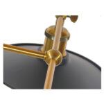 GloboStar® MINIMALL 01069 Vintage Επιτοίχιο Φωτιστικό Απλίκα Δίφωτο 2 x E27 IP20 Μαύρο & Χρυσό Μέταλλο - Μ30 x Π60 x Υ18cm - Image 6