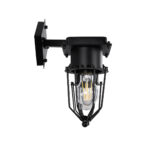 GloboStar® TORO 01079 Vintage Επιτοίχιο Φωτιστικό Απλίκα Δίφωτο 2 x E27 IP20 Μαύρο Μέταλλο - Μ44 x Π33 x Υ21cm - Image 4