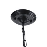 GloboStar® LIMI 01091 Vintage Κρεμαστό Φωτιστικό Καπέλο Τρίφωτο 3 x E14 IP20 Μαύρο & Χρυσό Μέταλλο με Μαύρο Ύφασμα - Μ55 x Π55 x Υ55cm - Image 10