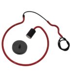 GloboStar® LIBBY 01095-1 Παιδικό Κρεμαστό Φωτιστικό Ανάρτηση Μονόφωτο 1 x E27 IP20 Κόκκινο Μέταλλο - Μ28 x Π28 x Υ16cm - Image 7