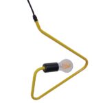 GloboStar® LIBBY 01097-1 Παιδικό Κρεμαστό Φωτιστικό Ανάρτηση Μονόφωτο 1 x E27 IP20 Κίτρινο Μέταλλο - Μ31 x Π31 x Υ16cm - Image 5