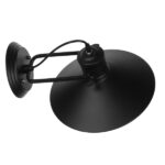 GloboStar® CELL 01118 Vintage Επιτοίχιο Φωτιστικό Απλίκα Μονόφωτο 1 x E27 IP20 Μαύρο Μέταλλο - Μ33 x Π27 x Υ33cm - Image 6