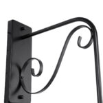 GloboStar® ANNIEL 01123 Vintage Επιτοίχιο Φωτιστικό Απλίκα Μονόφωτο 1 x E27 IP20 Μαύρο Μέταλλο - Μ27 x Π40 x Υ56cm - Image 5