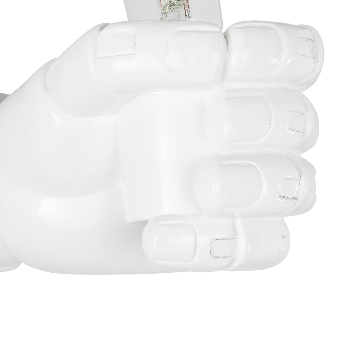 GloboStar® FIST 01137 Μοντέρνο Επιτοίχιο Φωτιστικό Απλίκα Μονόφωτο 1 x E27 IP20 Λευκό Γύψο - Μ15 x Π10 x Υ10cm - Image 5