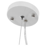 GloboStar® SPHERE 01143 Μοντέρνο Κρεμαστό Φωτιστικό Μπάλα Μονόφωτο 1 x E27 IP20 Λευκό Γυαλί - Μ25 x Π25 x Υ46.5cm - Image 2