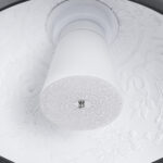 GloboStar® SERENIA 01151 Μοντέρνο Κρεμαστό Φωτιστικό Καμπάνα Μονόφωτο 1 x E27 IP20 Μαύρο & Άσπρο Γύψο - Μ40 x Π40 x Υ20cm - Image 9