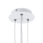 GloboStar® SERENIA 01152 Μοντέρνο Κρεμαστό Φωτιστικό Καμπάνα Μονόφωτο 1 x E27 IP20 Λευκό Γύψο - Μ40 x Π40 x Υ20cm - Image 10