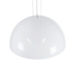 GloboStar® SERENIA 01152 Μοντέρνο Κρεμαστό Φωτιστικό Καμπάνα Μονόφωτο 1 x E27 IP20 Λευκό Γύψο - Μ40 x Π40 x Υ20cm - Image 6