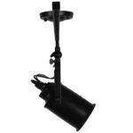 GloboStar® HOLLYWOOD 01155 Vintage Φωτιστικό Οροφής Ράγα Τρίφωτο 3 x E27 IP20 Μαύρο Μέταλλο - Μ13 x Π78 x Υ38cm - Image 7