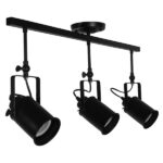 GloboStar® HOLLYWOOD 01155 Vintage Φωτιστικό Οροφής Ράγα Τρίφωτο 3 x E27 IP20 Μαύρο Μέταλλο - Μ13 x Π78 x Υ38cm - Image 4