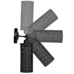 GloboStar® HOLVIA 01160 Vintage Επιτοίχιο Φωτιστικό Απλίκα Μονόφωτο 1 x E27 IP20 Μαύρο Μέταλλο - Μ16 x Π12 x Υ34cm - Image 9