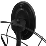 GloboStar® FAN 01163 Vintage Επιτοίχιο Φωτιστικό Απλίκα Πολύφωτο 5 x E27 IP20 Μαύρο Μέταλλο - Μ22 x Π46 x Υ46cm - Image 3