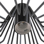 GloboStar® TERE 01165 Vintage Κρεμαστό Φωτιστικό Καμπάνα Μονόφωτο 1 x E27 IP20 Μαύρο Μέταλλο - Μ30 x Π30 x Υ25cm - Image 7
