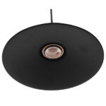 GloboStar® CARAVEL 01167 Vintage Κρεμαστό Φωτιστικό Καμπάνα Μονόφωτο 1 x E27 IP20 Μαύρο & Χρυσό Μέταλλο - Μ22 x Π22 x Υ13cm - Image 6