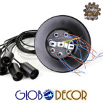 GloboStar® WIRED 01173 Vintage Κρεμαστό Φωτιστικό Πλέγμα Πολύφωτο 10 x E27 Μαύρο Μέταλλο με Μαύρο Πλαστικό - 200cm - Image 4