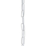 GloboStar® LARKIN 01174 Vintage Κρεμαστό Φωτιστικό Καμπάνα Μονόφωτο 1 x E27 IP20 Λευκό Μέταλλο - Μ30 x Π30 x Y28cm - Image 8