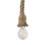 GloboStar® TROUVER 01183 Vintage Επιτοίχιο Φωτιστικό Απλίκα Μονόφωτο 1 x E27 IP20 Μπρούτζινο & Κόκκινο Μέταλλο με Μπεζ Σχοινί Μ14.5 x Π3.3 x Υ16cm - Image 7