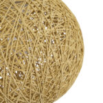 GloboStar® OCEANA 01200 Vintage Κρεμαστό Φωτιστικό Μπάλα Μονόφωτο 1 x E27 IP20 Μπεζ Σχοινί - Μ20 x Π20 x Υ20cm - Image 7