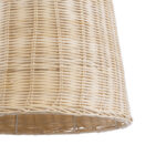 GloboStar® BAHAMAS 01202 Boho Κρεμαστό Φωτιστικό Καμπάνα Μονόφωτο 1 x E27 IP20 Μπεζ Ξύλο - Μ30 x Π30 x Υ40cm - Image 8