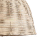 GloboStar® BAHAMAS 01203 Boho Κρεμαστό Φωτιστικό Καμπάνα Μονόφωτο 1 x E27 IP20 Μπεζ Ξύλο - Μ45 x Π45 x Υ47cm - Image 8