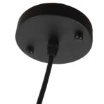 GloboStar® EARTH 01205 Vintage Κρεμαστό Φωτιστικό Φιγούρα Μονόφωτο 1 x E27 IP20 Μαύρο Μέταλλο - Μ30 x Π30 x Υ30cm - Image 7