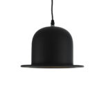 GloboStar® CHARLO 01214 Vintage Κρεμαστό Φωτιστικό Καμπάνα Μονόφωτο 1 x E27 IP20 Μαύρο & Χρυσό Μέταλλο - Μ26 x Π26 x Υ16cm - Image 4