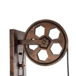 GloboStar® RYDON 01216 Vintage Επιτοίχιο Φωτιστικό Απλίκα Μονόφωτο 1 x E27 IP20 Χάλκινο Μέταλλο - Μ15 x Π24 x Υ70cm - Image 5