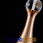 GloboStar® JADORE 01232 Μοντέρνο Κρεμαστό Φωτιστικό Ανάρτηση LED 5W 400lm 120°AC 220-240V IP20 Θερμό Λευκό 3000K Χάλκινο Μέταλλο με Διάφανο Γυαλί - Μ8 x Π8 x Υ26cm - 2 Χρόνια Εγγύηση - Image 13